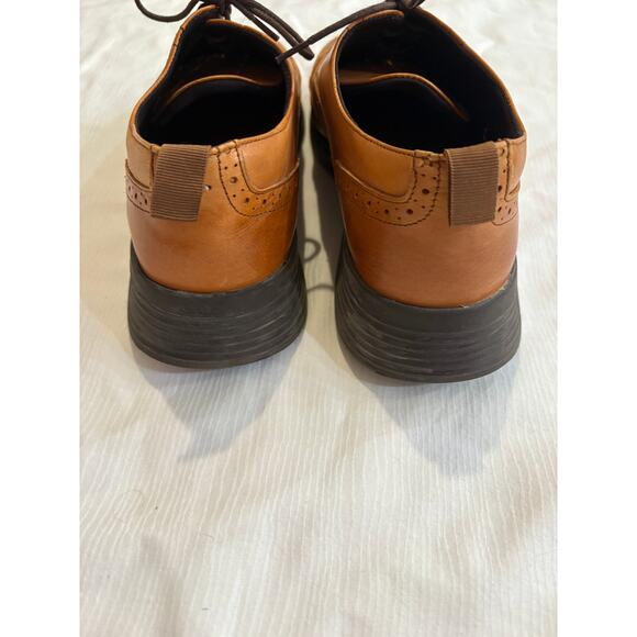 Wolf & Shepherd Men's 8 Crossover Wingtip Italian Leather Hybrid Dress Shoes - Picture 13 of 16